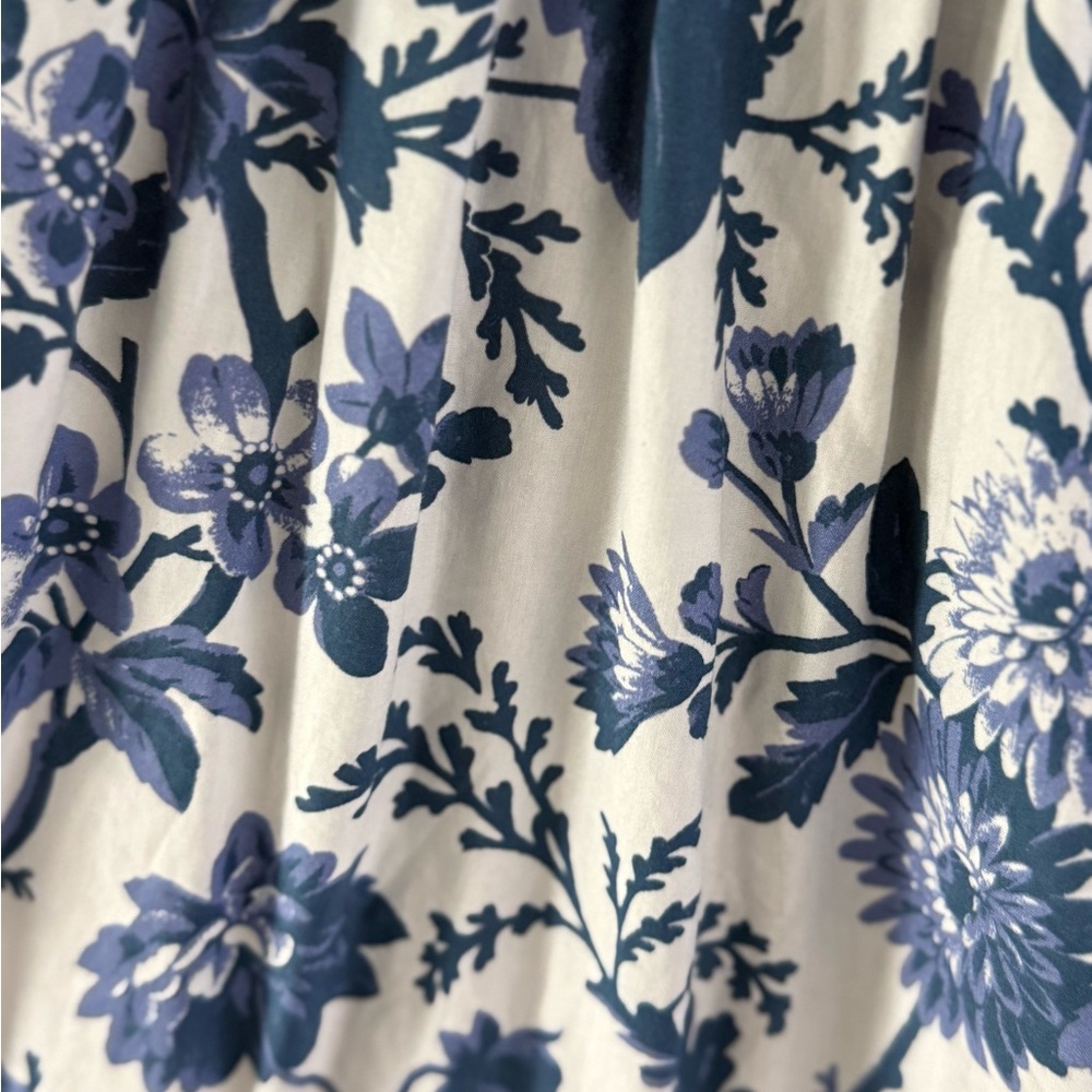 Anthropologie tiered poplin midi Dress - Picture 4 of 4